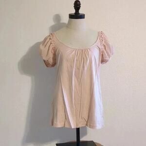 BCBGmaxazaria pink puff sleeve blouse size‎ medium